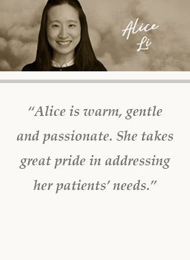 Dr. Alice Li